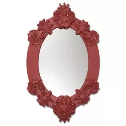 Specchio ovale (rosso) - Lladrò