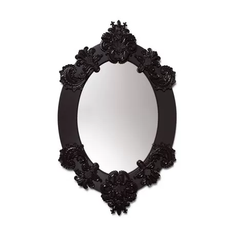 Specchio ovale (nero) - Lladrò