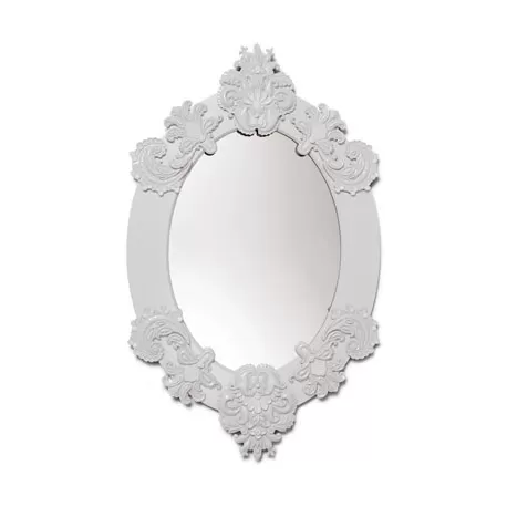 Specchio ovale (bianco) - Lladrò