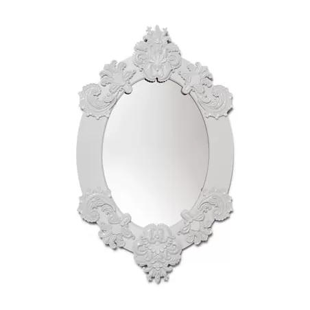 Specchio ovale (bianco) - Lladrò