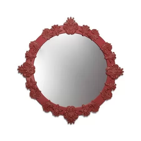 Specchio rotondo grande (rosso) - Lladrò