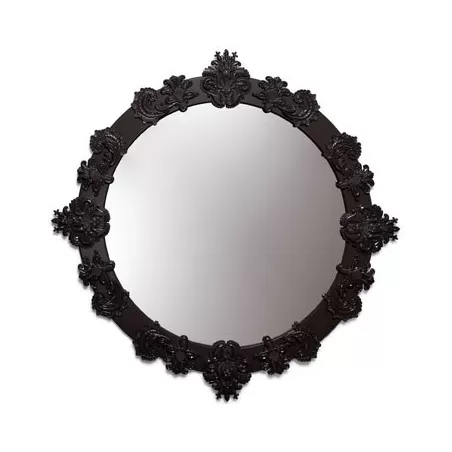 Specchio  rotondo grande (nero) - Lladrò