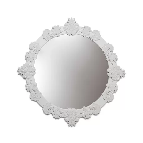 Specchio  rotondo grande (bianco) - Lladrò
