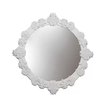 Specchio  rotondo grande (bianco) - Lladrò