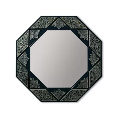 Specchio ottagonale arabeschi - Lladrò