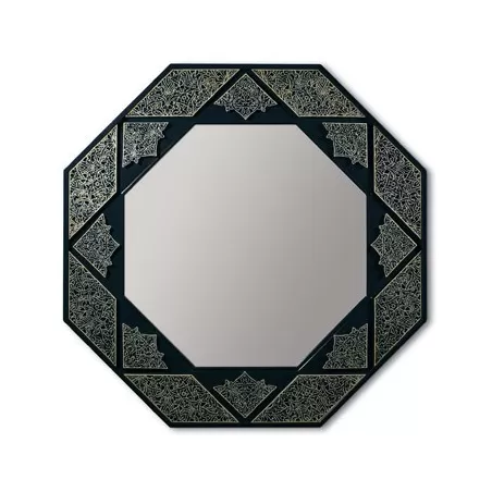 Specchio ottagonale arabeschi - Lladrò