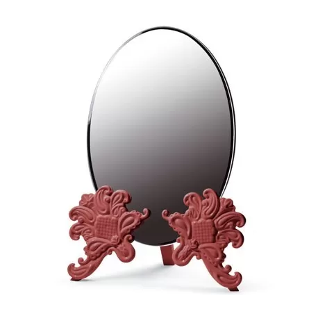 Specchio toeletta (rosso) - Lladrò