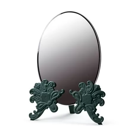 Specchio toeletta (verde) - Lladrò