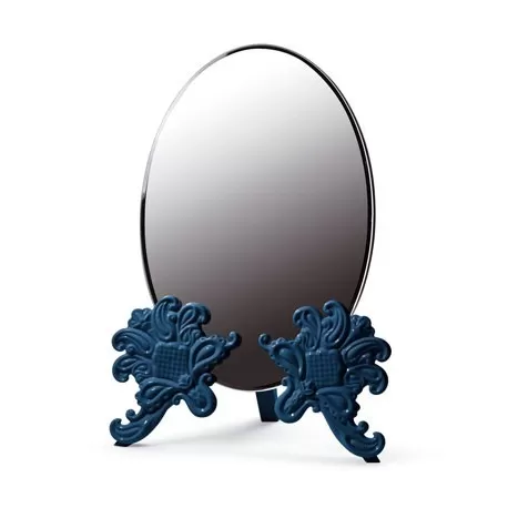 Specchio toeletta (blu) - Lladrò