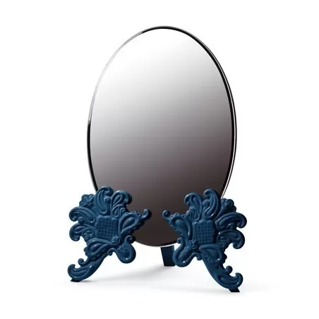 Specchio toeletta (blu) - Lladrò