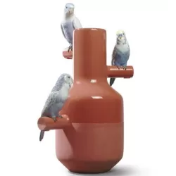 Parrot parade (corallo) - Lladrò