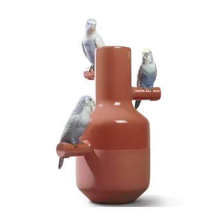 Parrot parade (corallo) - Lladrò