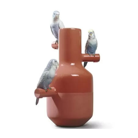 Parrot parade (corallo) - Lladrò