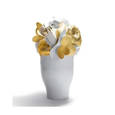 Naturo. - vaso grande (dorato) - Lladrò