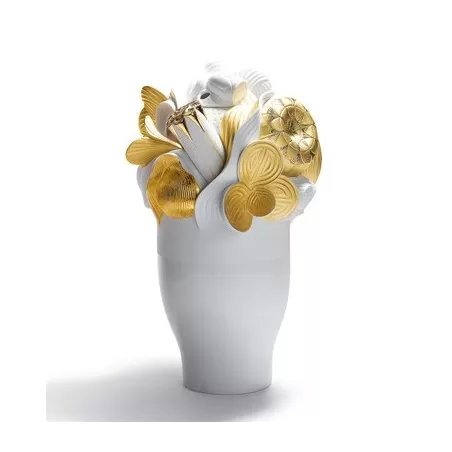 Naturo. - vaso grande (dorato) - Lladrò