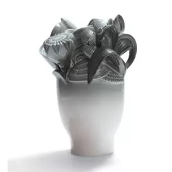 Naturo. - vaso piccolo (grigio) - Lladrò