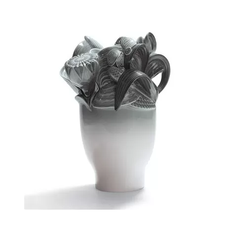 Naturo. - vaso piccolo (grigio) - Lladrò