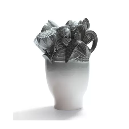 Naturo. - vaso piccolo (grigio) - Lladrò