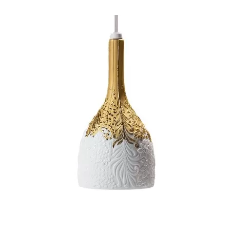 Naturo. - lampadario -dorato (ce/uk) - Lladrò