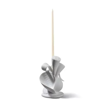 Naturo. - portacandela (bianco) - Lladrò