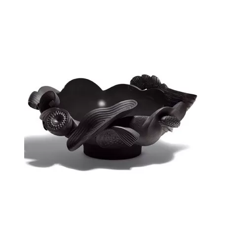 Naturo. - centro tavola (nero) - Lladrò