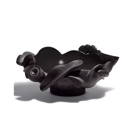 Naturo. - centro tavola (nero) - Lladrò