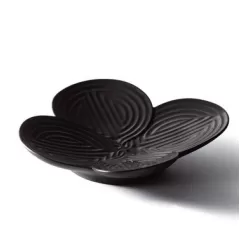 Naturo - piatto aperitivo (nero) - Lladrò