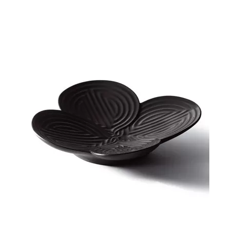 Naturo - piatto aperitivo (nero) - Lladrò