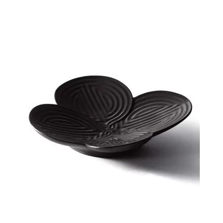 Naturo - piatto aperitivo (nero) - Lladrò