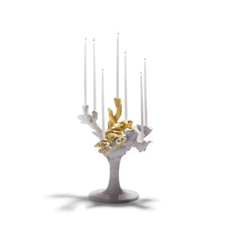 Naturo - candelabro multi (dorato) - Lladrò