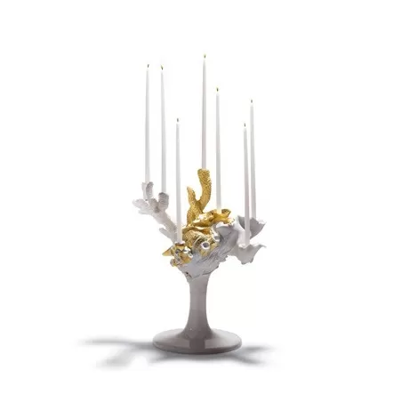 Naturo - candelabro multi (dorato) - Lladrò