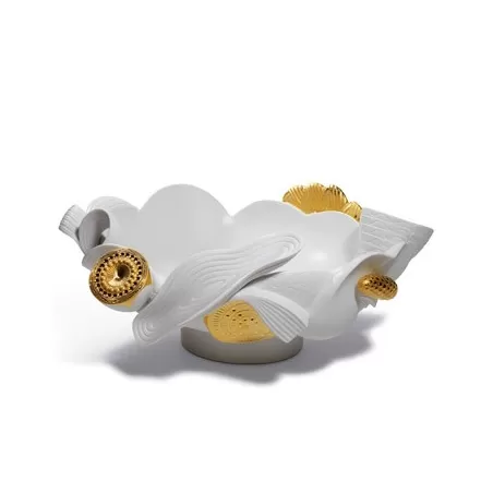 Naturo - centro tavola (dorato) - Lladrò