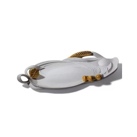 Naturo - vassoio (dorato) - Lladrò