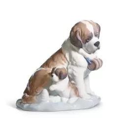 Prendendosi cura del piccolo - Lladrò