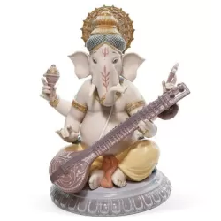 Ganesha con veena - Lladrò