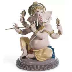 Ganesha con bansuri - Lladrò