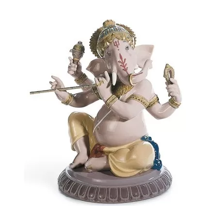Ganesha con bansuri - Lladrò