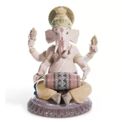 Ganesha con mridangam - Lladrò