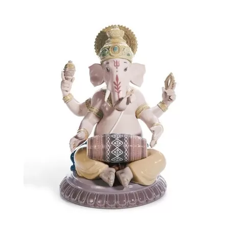 Ganesha con mridangam - Lladrò