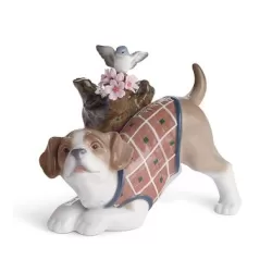 Stagione fiorita - cane - Lladrò