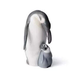 Pinguino con cucciolo - Lladrò