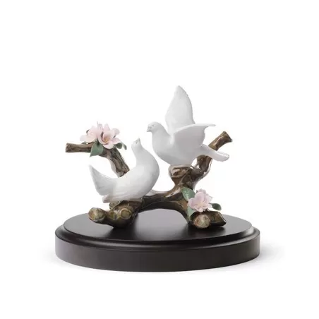 Colombe su ciliegio - Lladrò