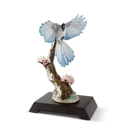 Stagione fiorita - uccellino - Lladrò