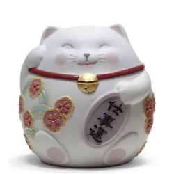 Maneki neko i (bianco) - Lladrò