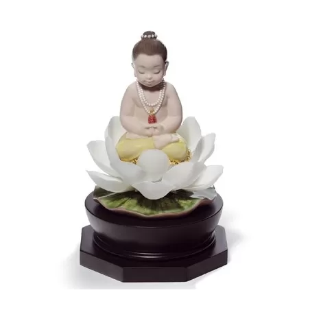 Budda con loto - Lladrò