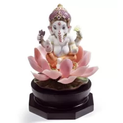 Ganesha con loto - Lladrò