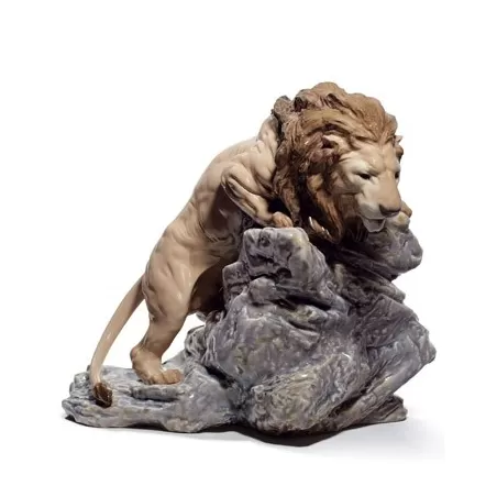 Leone in agguato - Lladrò