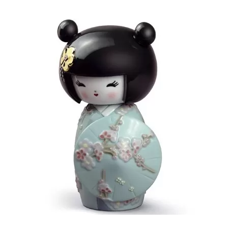 Kokeshi iii (turchese) - Lladrò