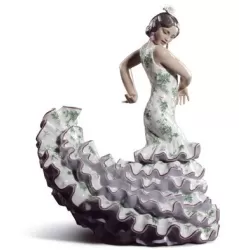 Flamenco (verde/viola) - Lladrò