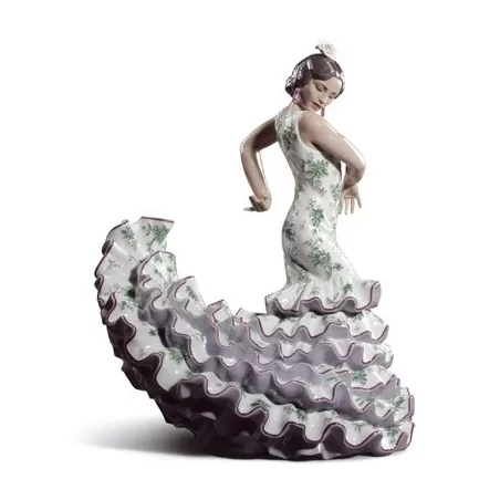 Flamenco (verde/viola) - Lladrò
